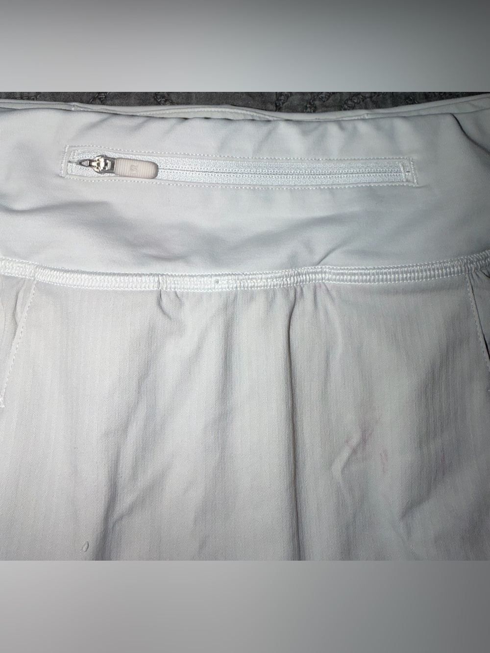 Lululemon Pace Rival Skirt-Regular*4-way Stretch* 13" White Women’s Size-8 FLAWS - Picture 6 of 8